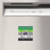 Geebot's Aro-Ass-Platz Logo-Stolperflagge Magnet (In Situ (Geschirrspüler))