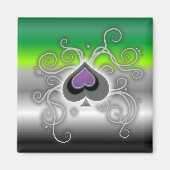 Geebot's Aro-Ass-Platz Logo-Stolperflagge Magnet (Vorne)