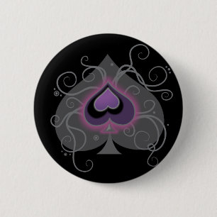 Geebots Asfarbspatenlogo-Stolzknopf Button