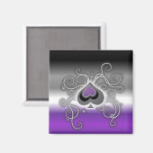 Geebot's Ass-Spade Logo-Vierkantstartmagnet Magnet (Vorderseite/Rückseite)