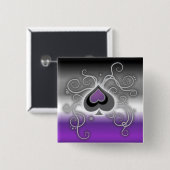 Geebots Asse färben Asspatenlogo-Stolzflagge Button (Vorne & Hinten)