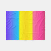 Geebots Pansexual Pan-Farbsteigungs-Stolz-Flagge Fleecedecke (Vorderseite (Horizontal))