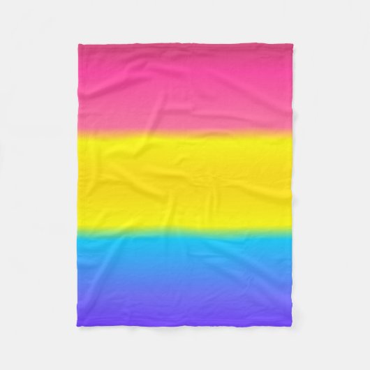 Geebots Pansexual Pan-Farbsteigungs-Stolz-Flagge Fleecedecke (Vorderseite)