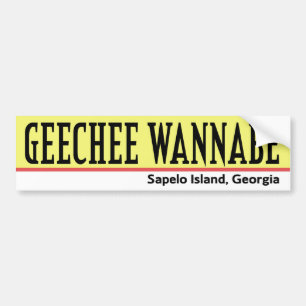 Geechee Wannabe-Autoaufkleber Autoaufkleber