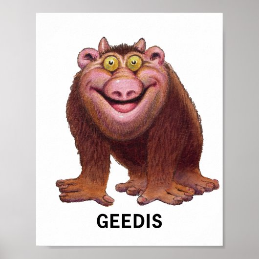 Geedis Art Print Poster (Vorne)