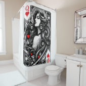 Geehrte Herzdame Duschvorhang (Beispiel)