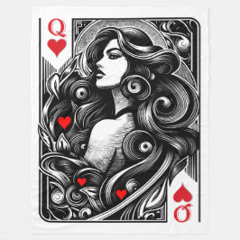 Geehrte Herzdame Fleecedecke