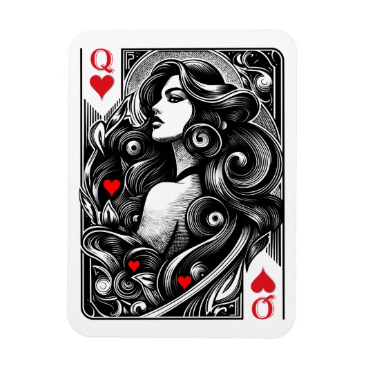 Geehrte Herzdame Magnet (Vertikal)