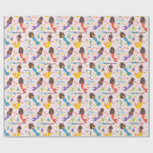 Geeignet für afrikanische Meerjungfrauen Geschenkpapier (Flach)