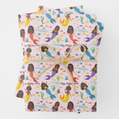 Geeignet für afrikanische Meerjungfrauen Geschenkpapier Set (Beispiel)