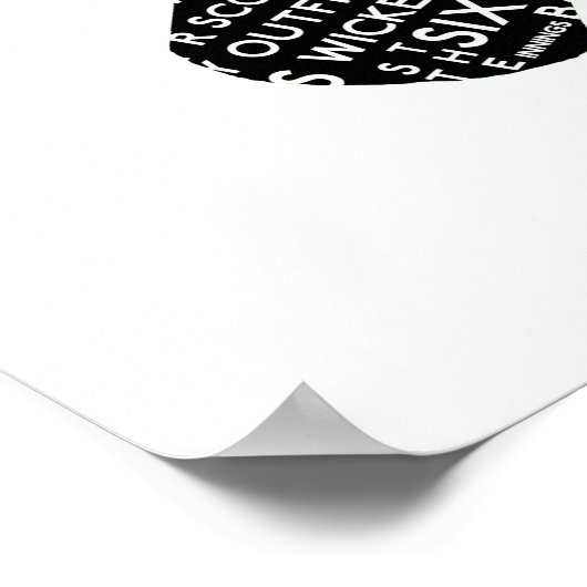 Geeignet für Cricket Poster (Ecke)