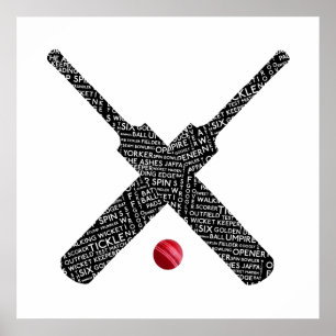 Geeignet für Cricket Poster