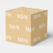 Geeignet für ein weißes Monogramm Kamelgeschenk Geschenkschachtel (Rückseite)