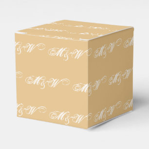Geeignet für ein weißes Monogramm Kamelgeschenk Geschenkschachtel