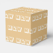Geeignet für ein weißes Monogramm Kamelgeschenk Geschenkschachtel (Rückseite)