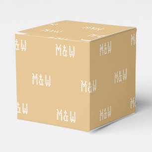 Geeignet für ein weißes Monogramm Kamelgeschenk Geschenkschachtel