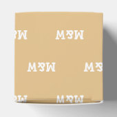 Geeignet für ein weißes Monogramm Kamelgeschenk Geschenkschachtel (Oben)