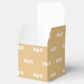 Geeignet für ein weißes Monogramm Kamelgeschenk Geschenkschachtel (Geöffnet)