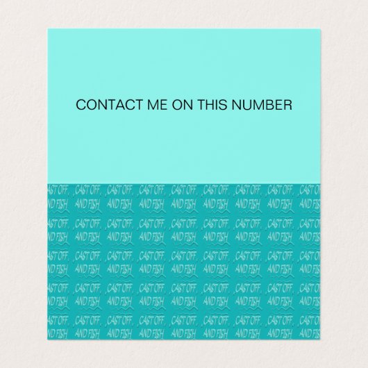 Geeignet für Fischer und ihre Freunde Visitenkarten (Innenseite Aufgefaltet)