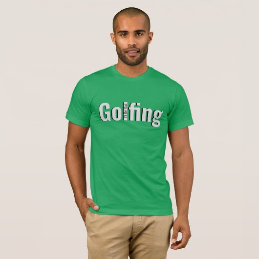 Geeignet für Golfer T-Shirt (Vorne ganz)