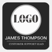 Geeignet für Ihr Geschäftsteam Quadratischer Aufkleber (Vorderseite)