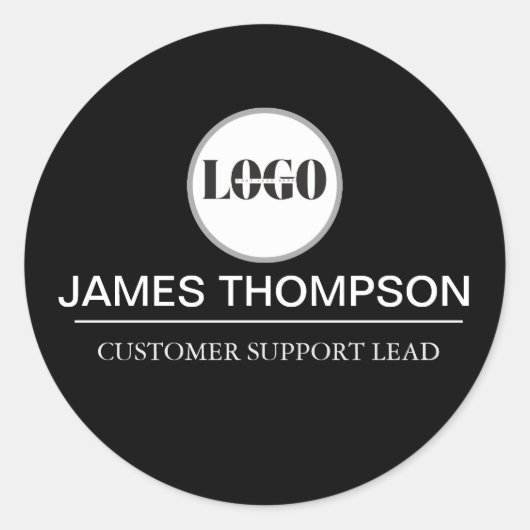 Geeignet für Ihr Geschäftsteam Runder Aufkleber (Vorderseite)