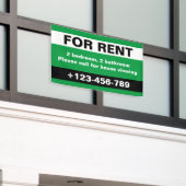 Geeignet für Miete von Real Anwesen Black Green Banner (Äußeres Gebäude)