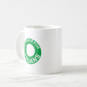 geeignet für Veganer Kaffeetasse (Vorderseite Links)