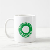 geeignet für Veganer Kaffeetasse (Links)
