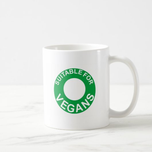 geeignet für Veganer Kaffeetasse (Rechts)
