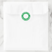 Geeignet für Vegetarier Runder Aufkleber (Tasche)