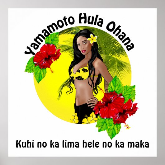 Geeignet für Yamamoto Hula Ohana Poster 2 (Vorne)