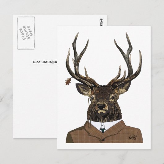 Geeignet Postkarte (Vorne/Hinten)