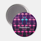Geeignet: Rosa Flamingo Magnet (Vorderseite/Rückseite)
