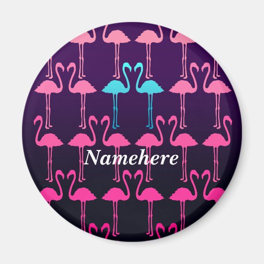 Geeignet: Rosa Flamingo Magnet (Vorne)