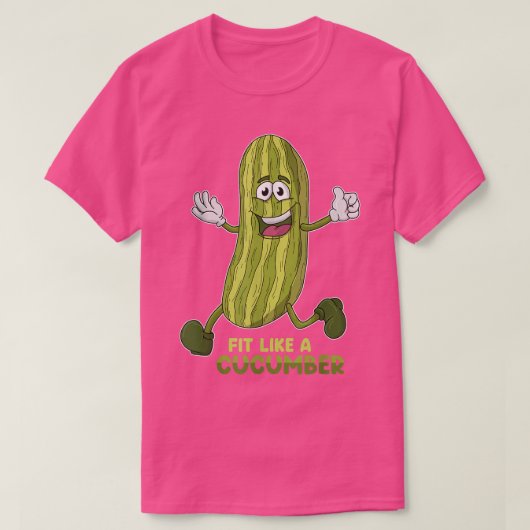 Geeignet wie ein Gurkenhecht-Gurken-Spaß T-Shirt (Design vorne)