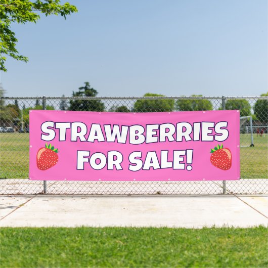Geeignete Erdbeeren für den Verkauf Banner (InSitu)
