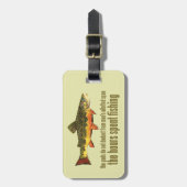 Geeignete Forellenfischerei Gepäckanhänger (Vorderseite vertikal)