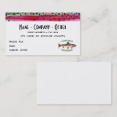 Geeignete Forellenfischerei Visitenkarte (Vorne/Hinten)