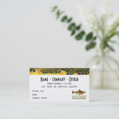 Geeignete Forellenfischerei Visitenkarte (Stehend Vorderseite)