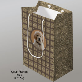 Geeignete Foto-Braune und Tan-Hunde-Liebhaber Haus Mittlere Geschenktüte