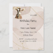 Geeignete Geburtsurkunde Einladung (Rückseite)