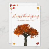 Geeignete Herbstblätter zum Erntedankfest Feiertagskarte (Vorne/Hinten)