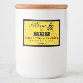 Geeignete Hochzeitgastbevorzugungsmarke Lebensmitteletikett