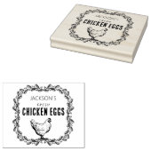 Geeignete Hühnereier, kleine Unternehmen Gummistempel (Stempel)