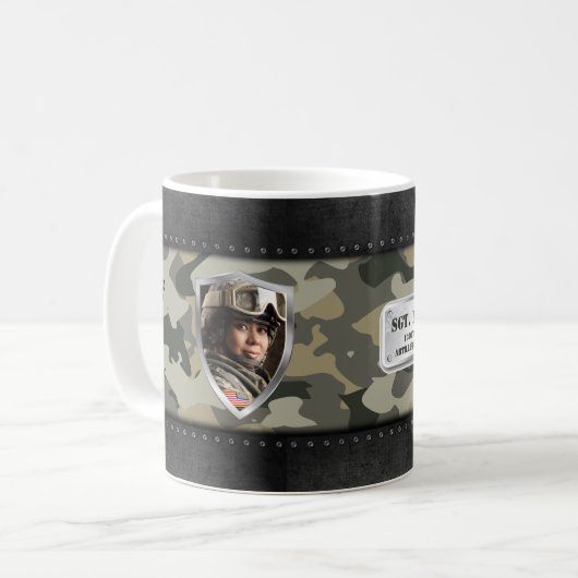 Geeignete militärische Familiengeschenke Kaffeetasse (Vorderseite Links)
