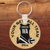 Geeignete Netball V2 Schlüsselanhänger (Rückseite)