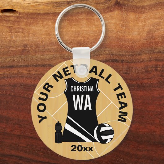 Geeignete Netball V2 Schlüsselanhänger (Vorderseite)