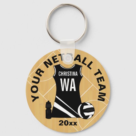 Geeignete Netball V2 Schlüsselanhänger (Rückseite)
