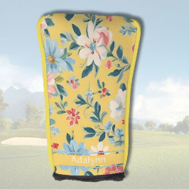 Geeignete Niedliche Retro-Blume für Frauen Golfer Golf Headcover